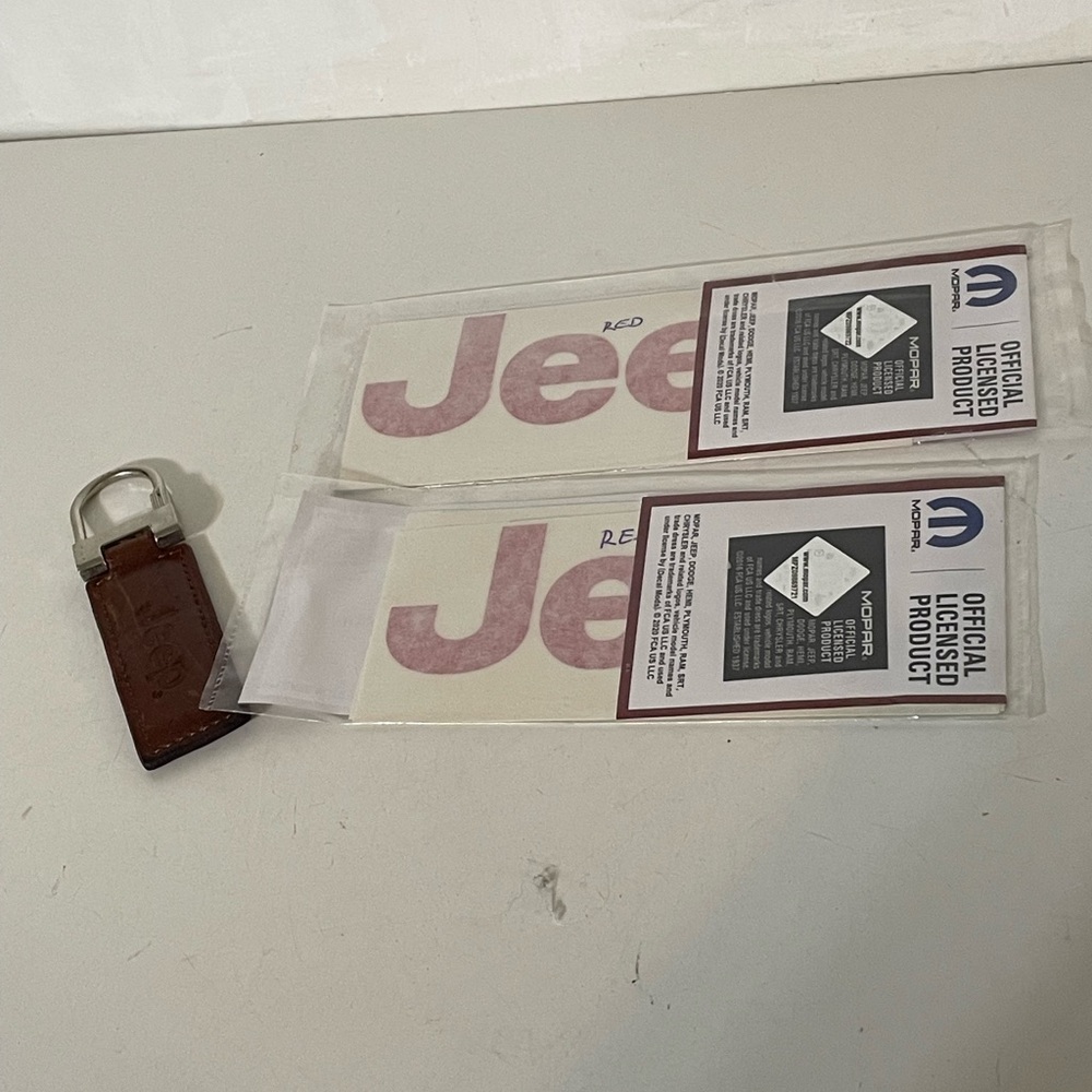 Jeep Keychain and Decals